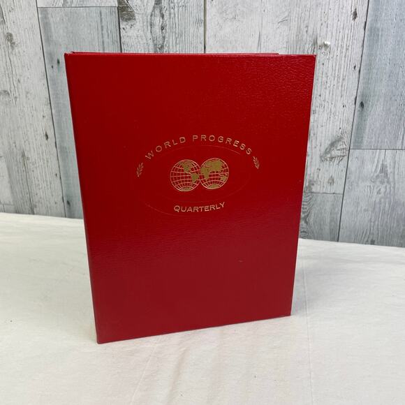 Vintage 1986 World Progress Yearbook Binder Spring Winter Summer Fall Collection - Picture 1 of 6